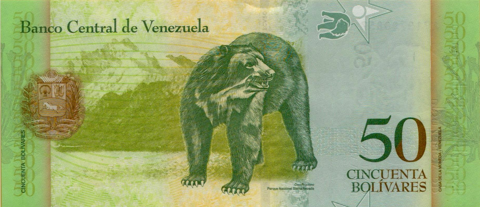 Venezuela 50 2015 UNC P-92/k